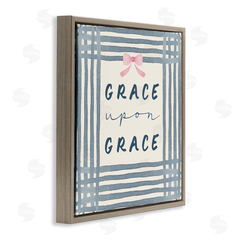 Blue Chair Blessing | Upon Grace with Pink Bow