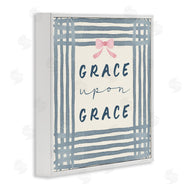Blue Chair Blessing | Upon Grace with Pink Bow