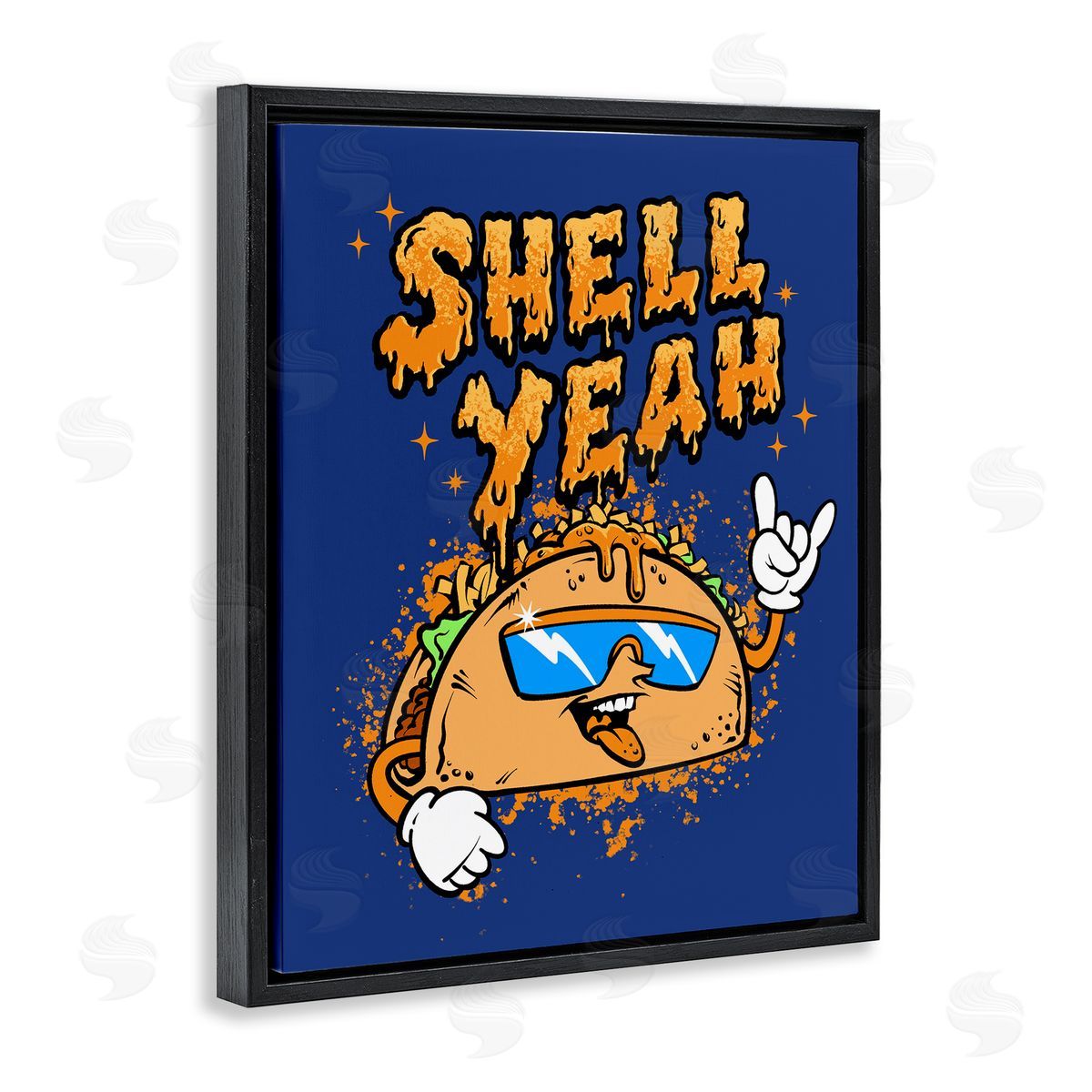 Jedco Brands, Inc. Shell Yeah Funny Taco Canvas Wall Art Print