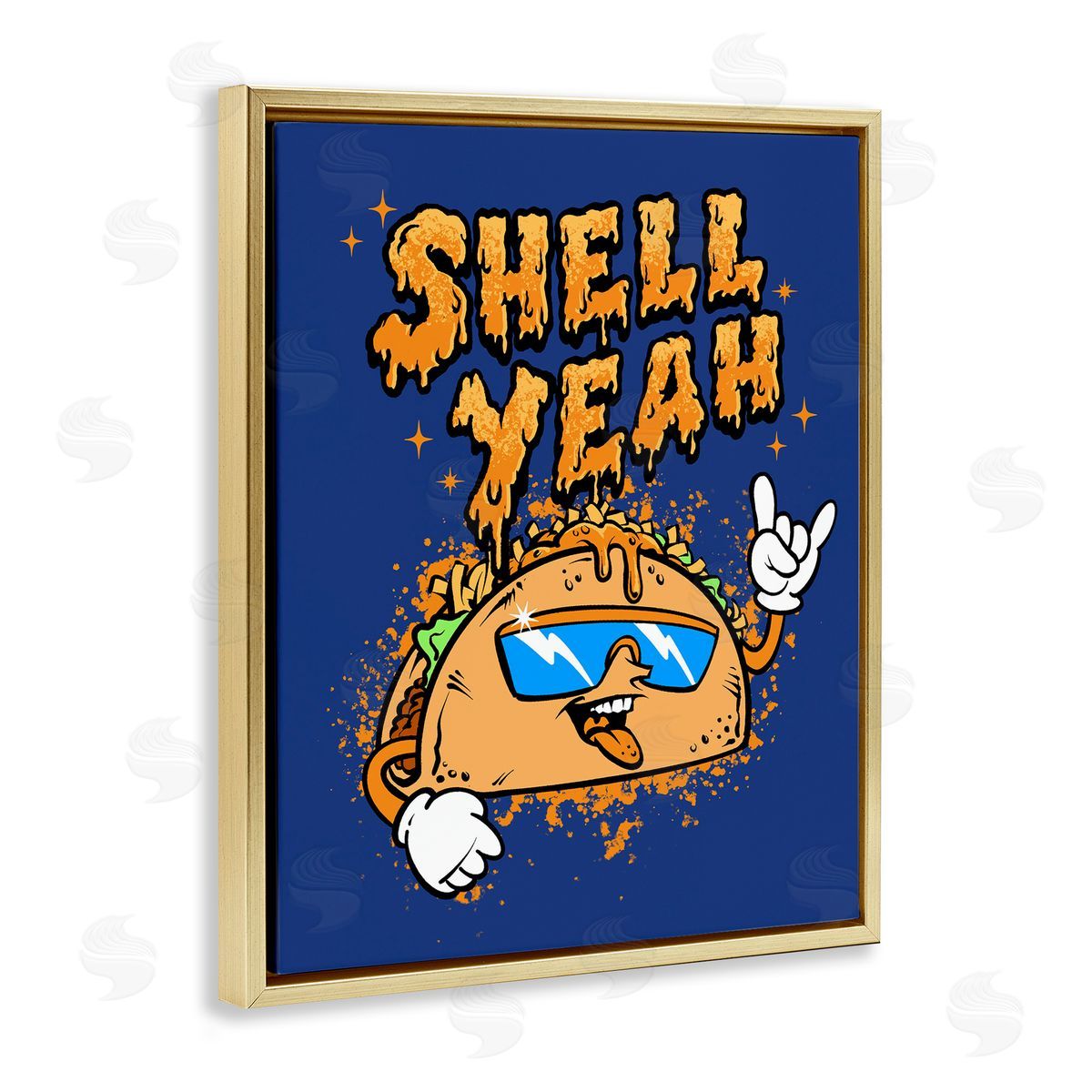 Jedco Brands, Inc. Shell Yeah Funny Taco Canvas Wall Art Print
