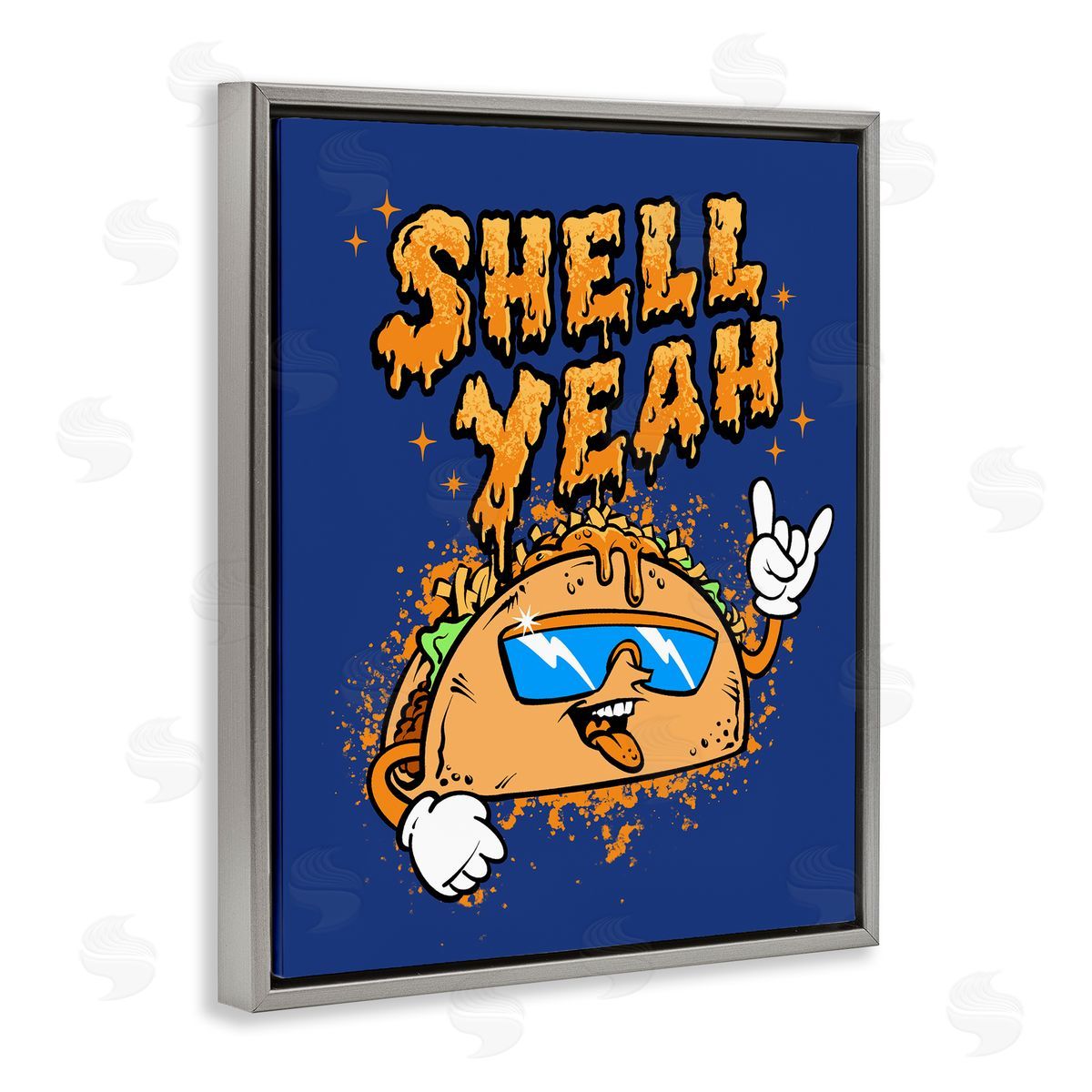 Jedco Brands, Inc. Shell Yeah Funny Taco Canvas Wall Art Print