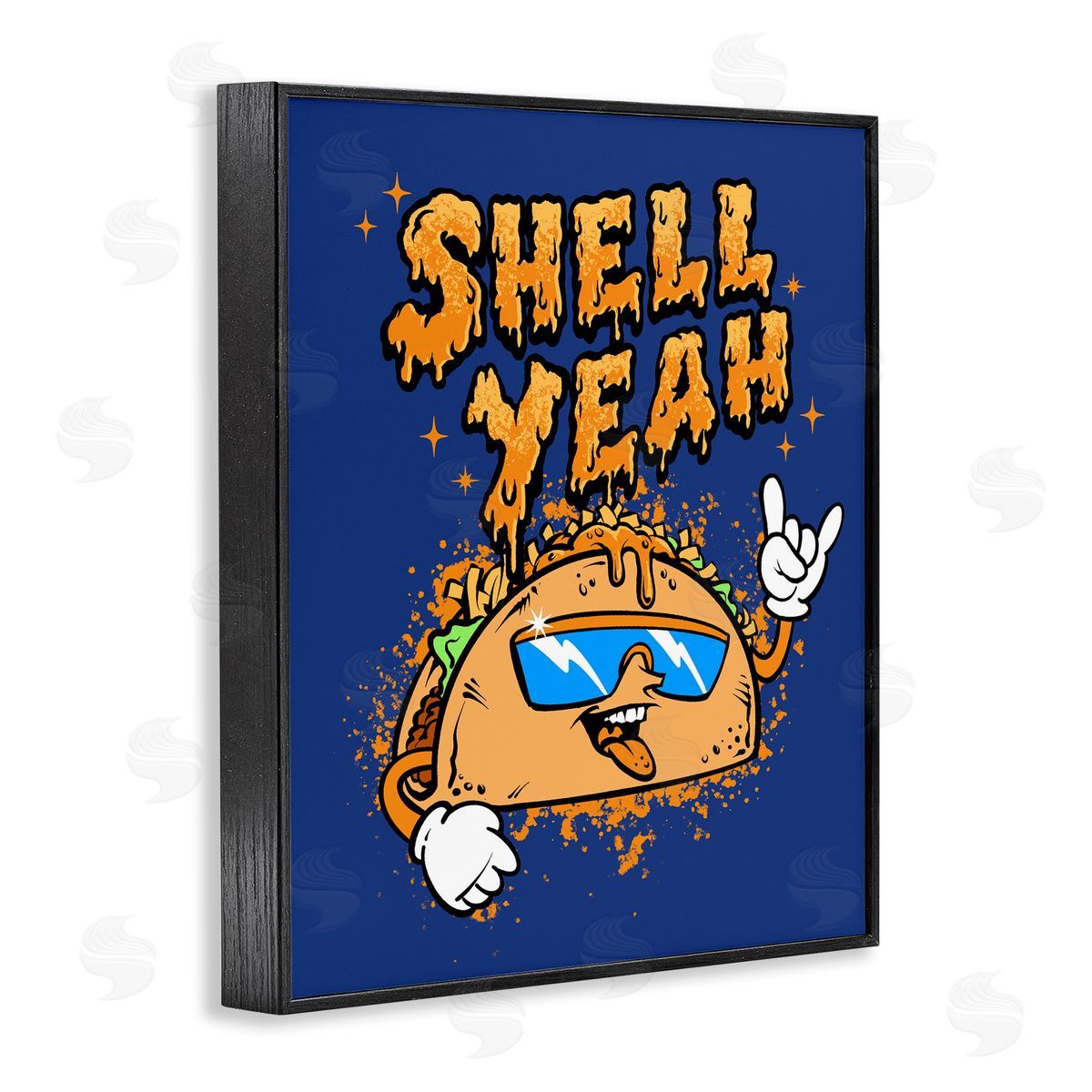 Jedco Brands, Inc. Shell Yeah Funny Taco Canvas Wall Art Print