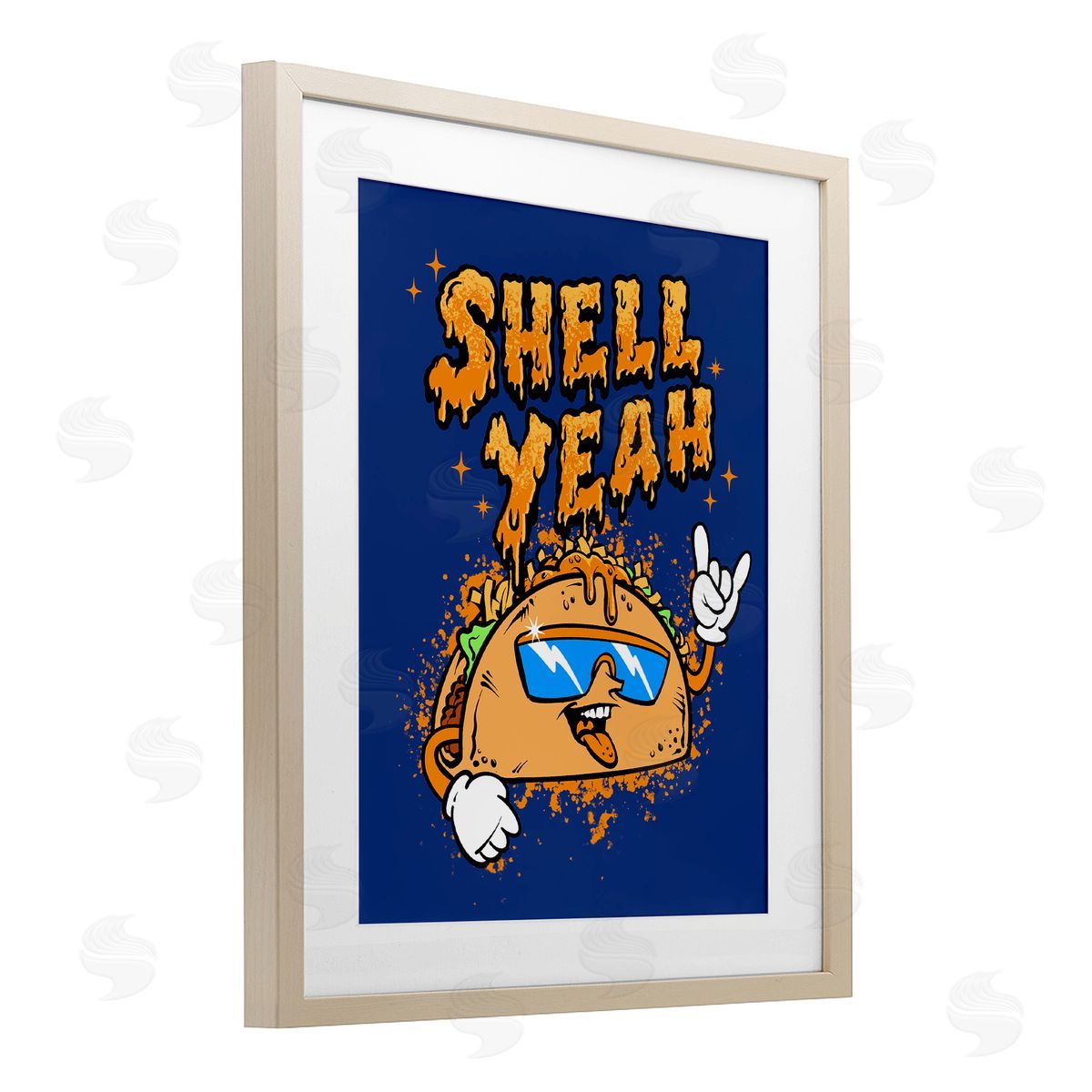 Jedco Brands, Inc. Shell Yeah Funny Taco Canvas Wall Art Print