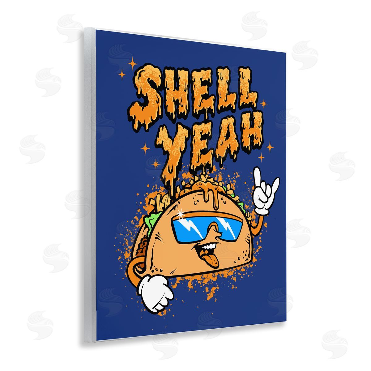 Jedco Brands, Inc. Shell Yeah Funny Taco Canvas Wall Art Print
