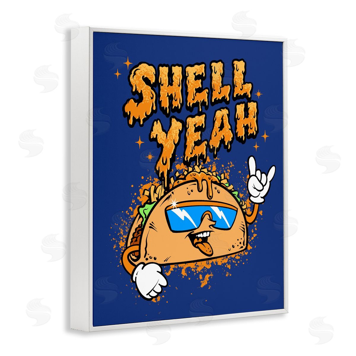 Jedco Brands, Inc. Shell Yeah Funny Taco Canvas Wall Art Print