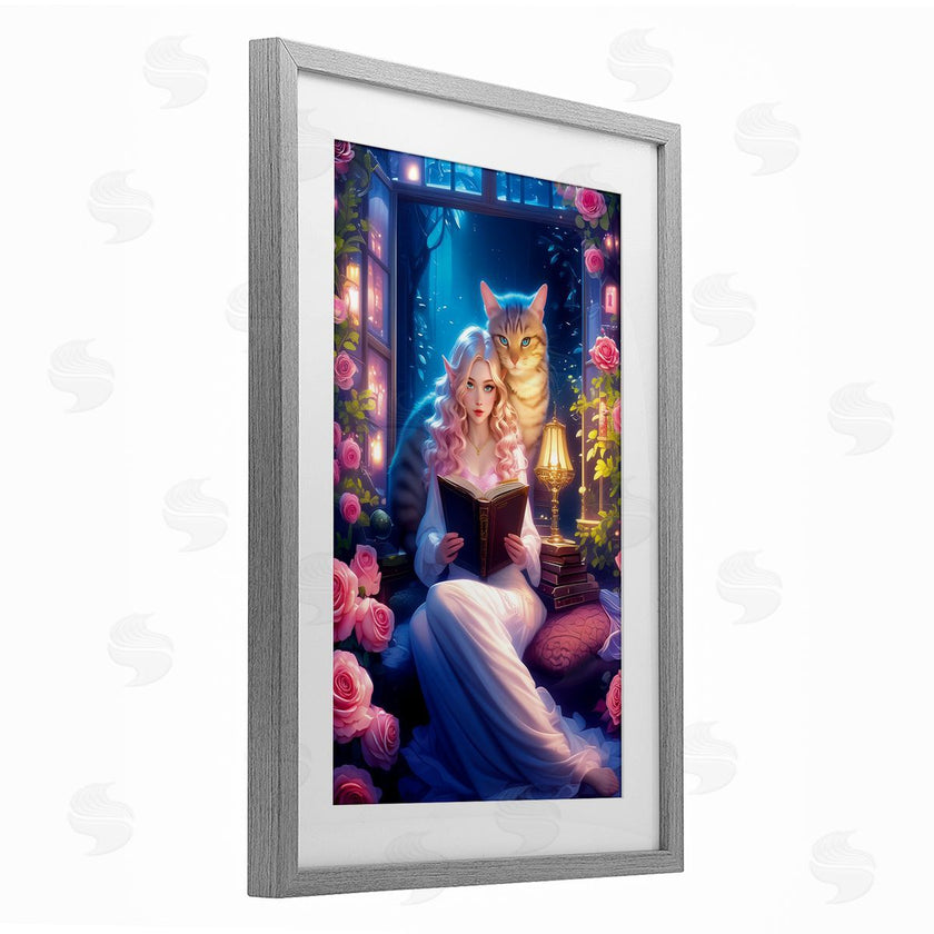 Image World | Mysterious Girl & Cat