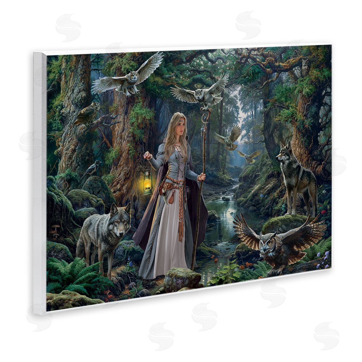 Image World Woman In The Forest Canvas Wall Art Print