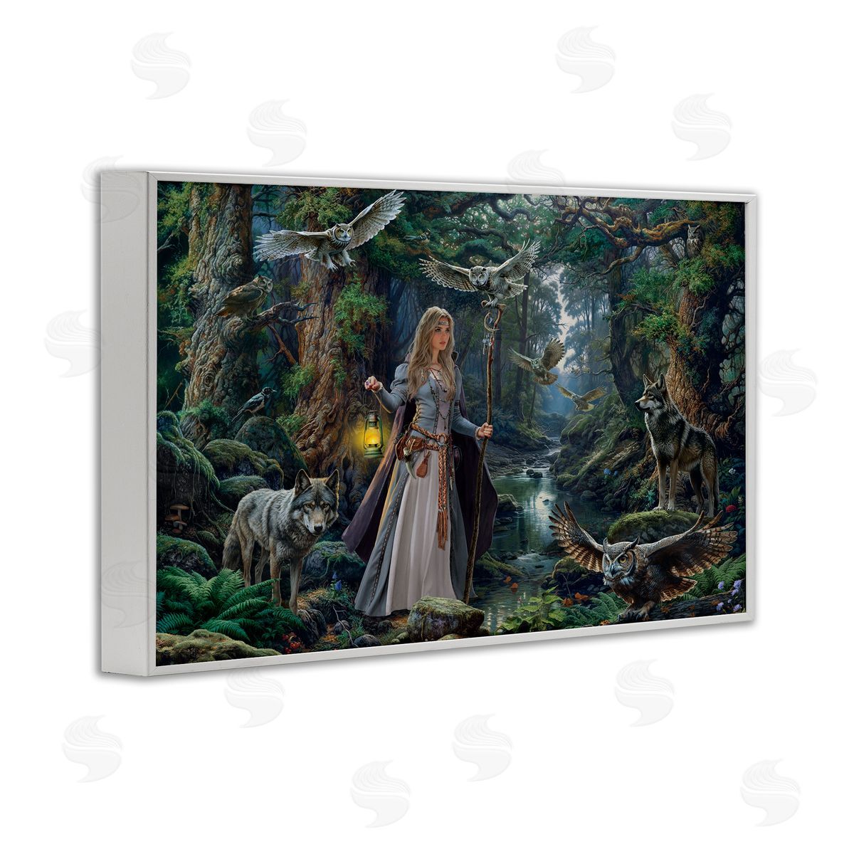 Image World Woman In The Forest Canvas Wall Art Print