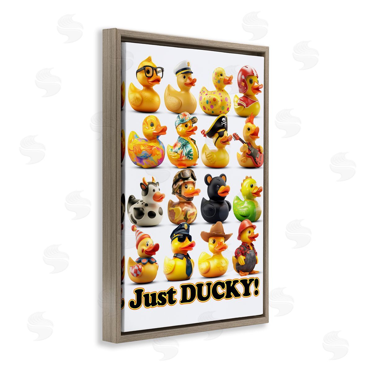 Jim Baldwin Just Ducky Characters Canvas Wall Art Print