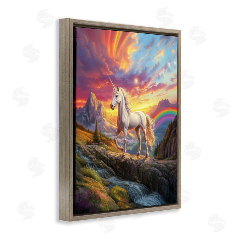 Jim Baldwin | Unicorn with Sunset Rainbow
