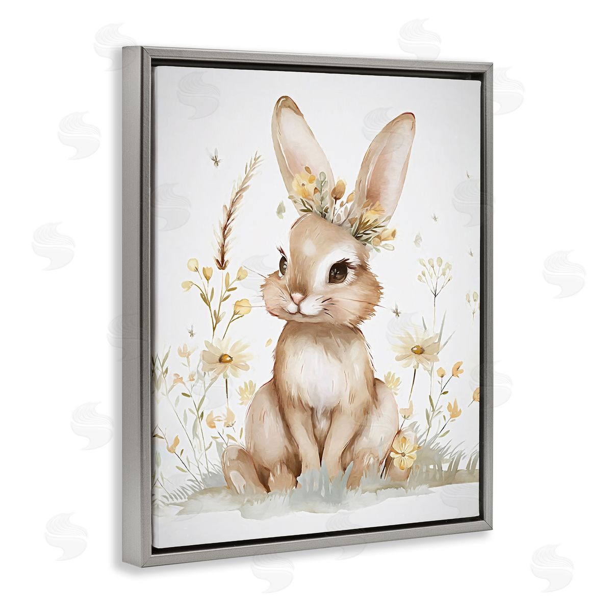 Ramona Murdock Whimsical Baby Rabbit Canvas Wall Art Print