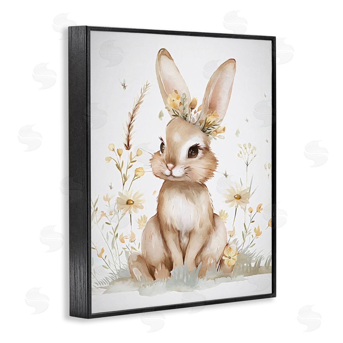 Ramona Murdock Whimsical Baby Rabbit Canvas Wall Art Print
