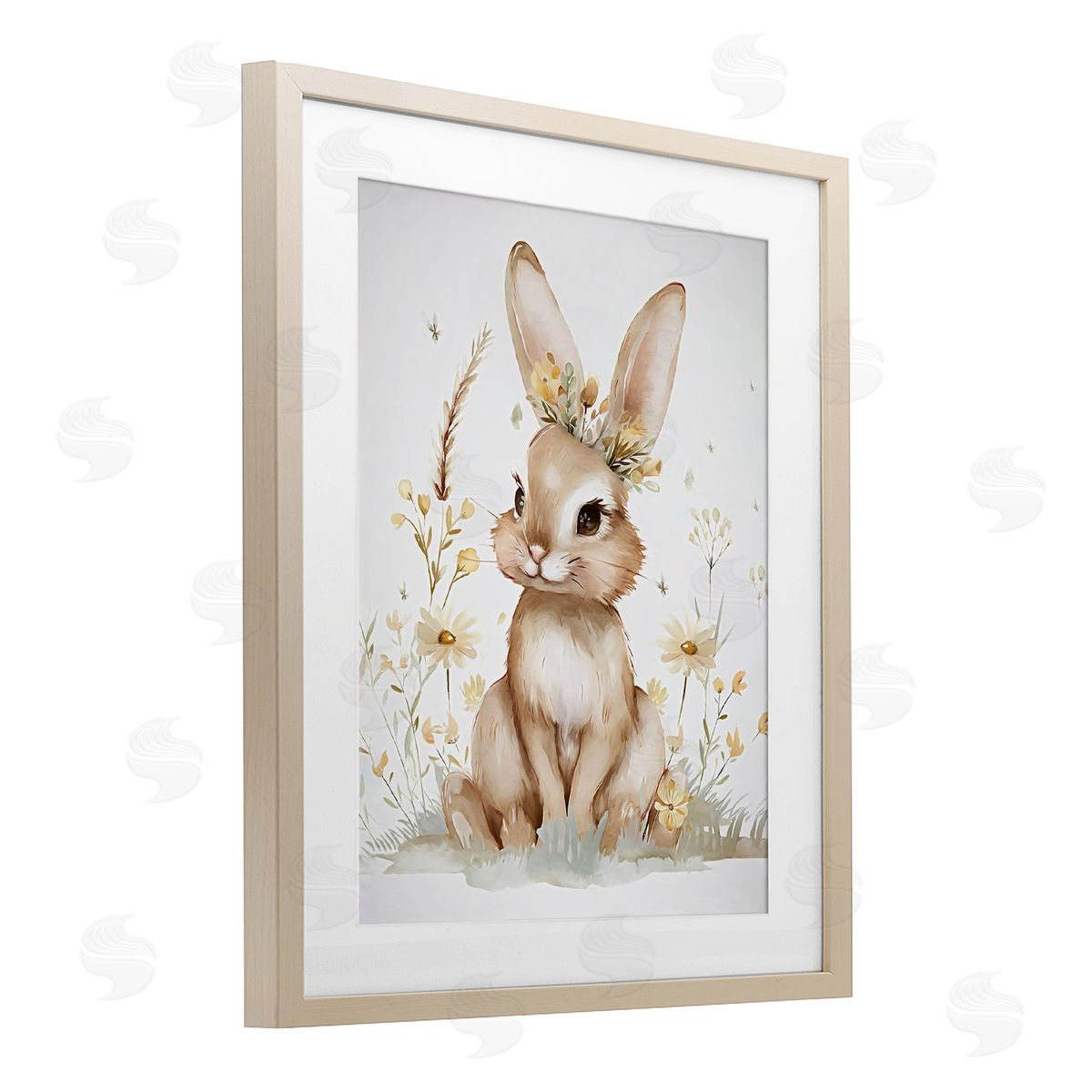 Ramona Murdock Whimsical Baby Rabbit Canvas Wall Art Print