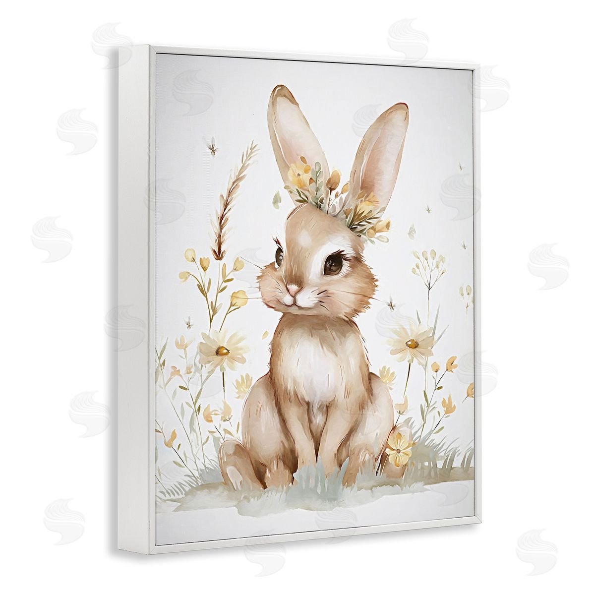 Ramona Murdock Whimsical Baby Rabbit Canvas Wall Art Print