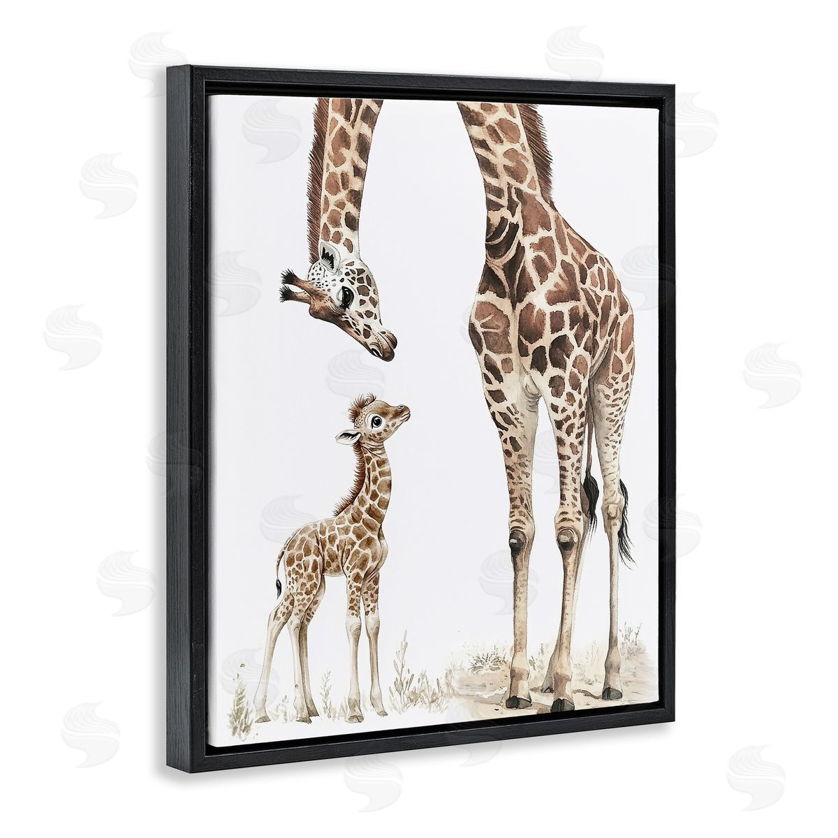 Ramona Murdock Baby Giraffe Calf Canvas Wall Art Print