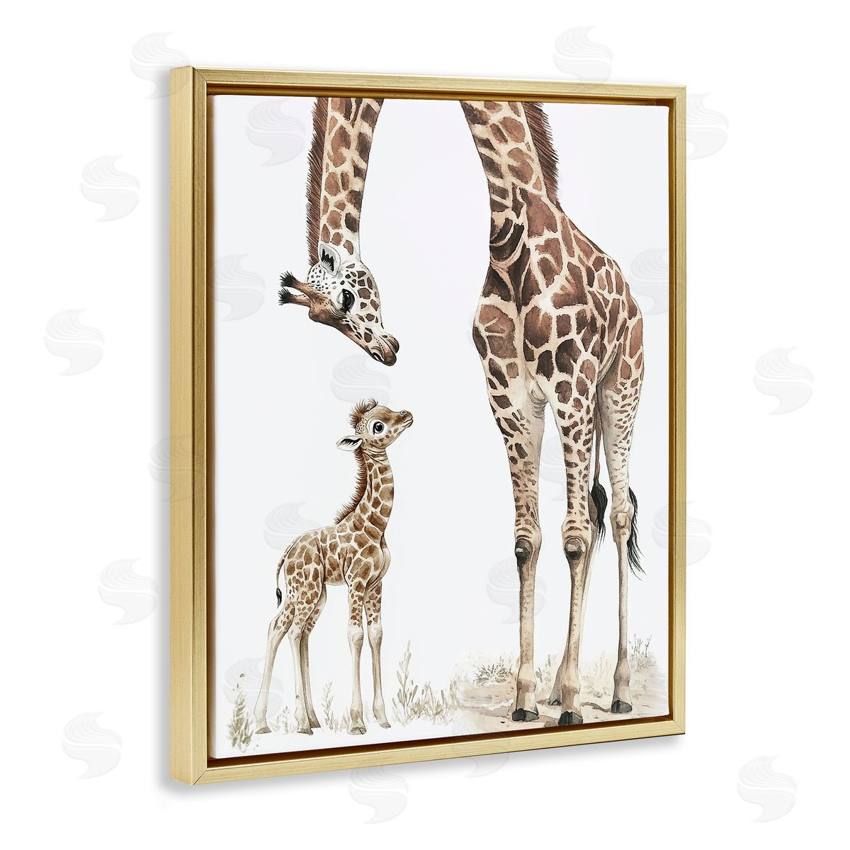 Ramona Murdock Baby Giraffe Calf Canvas Wall Art Print