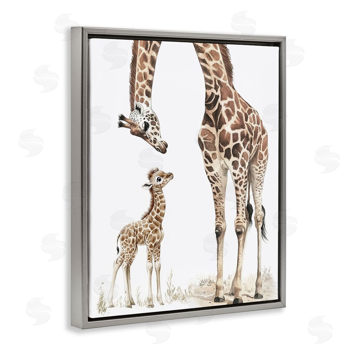 Ramona Murdock Baby Giraffe Calf Canvas Wall Art Print