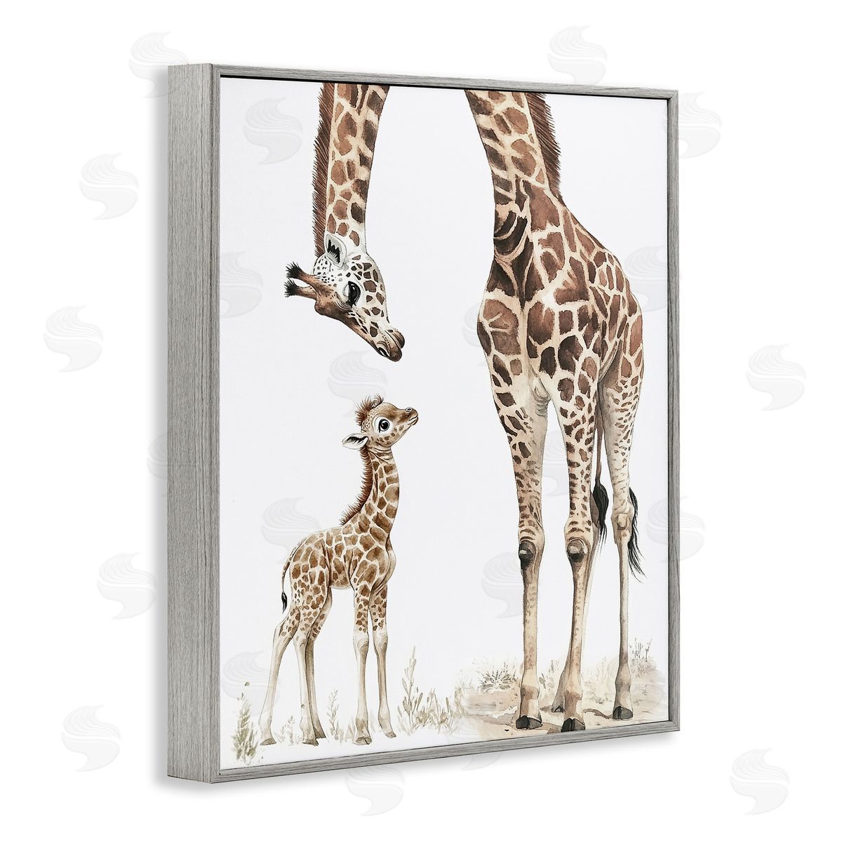 Ramona Murdock Baby Giraffe Calf Canvas Wall Art Print