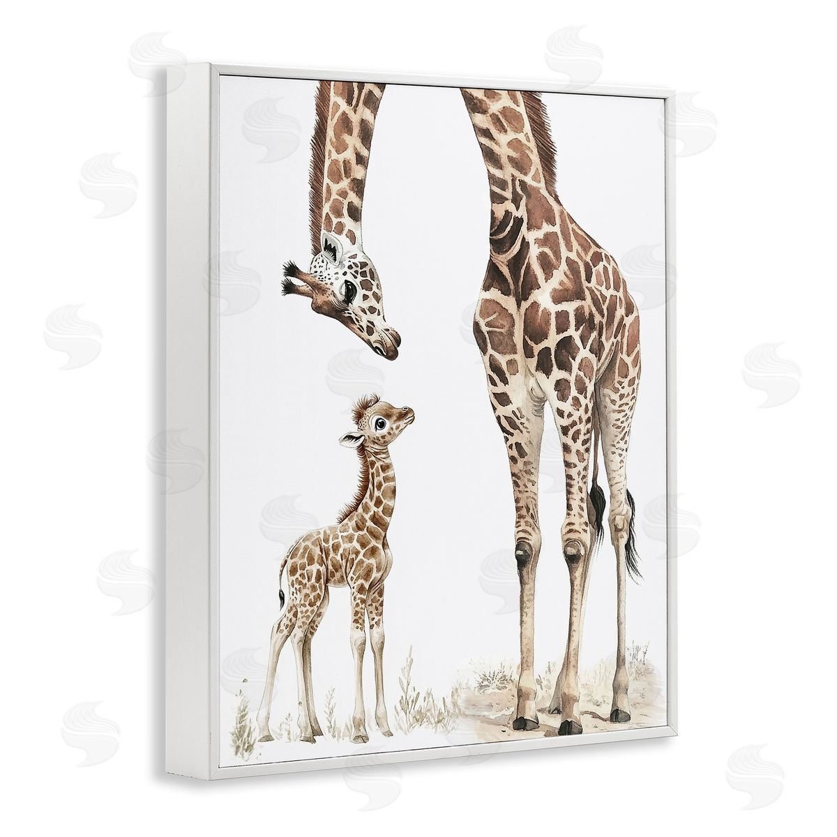 Ramona Murdock Baby Giraffe Calf Canvas Wall Art Print