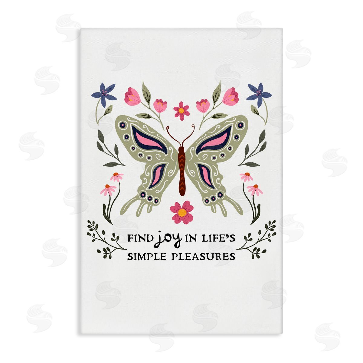 JJ Design House LLC Find Joy Life's Simple Pleasures Canvas Wall Art Print