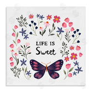 JJ Design House LLC | Life Is Sweet Floral Butterfly