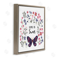 JJ Design House LLC | Life Is Sweet Floral Butterfly