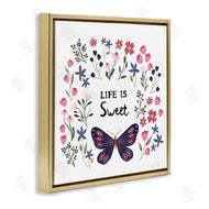 JJ Design House LLC | Life Is Sweet Floral Butterfly