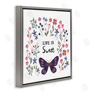 JJ Design House LLC | Life Is Sweet Floral Butterfly