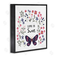 JJ Design House LLC | Life Is Sweet Floral Butterfly