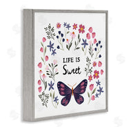 JJ Design House LLC | Life Is Sweet Floral Butterfly