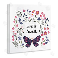 JJ Design House LLC | Life Is Sweet Floral Butterfly