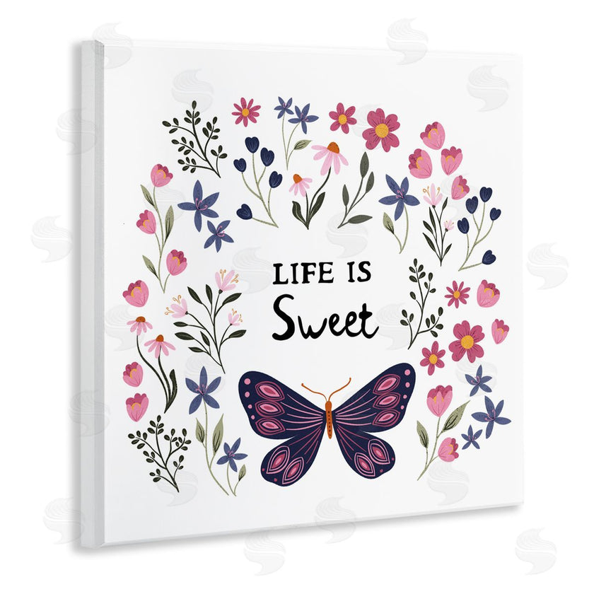 JJ Design House LLC | Life Is Sweet Floral Butterfly
