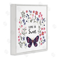 JJ Design House LLC | Life Is Sweet Floral Butterfly