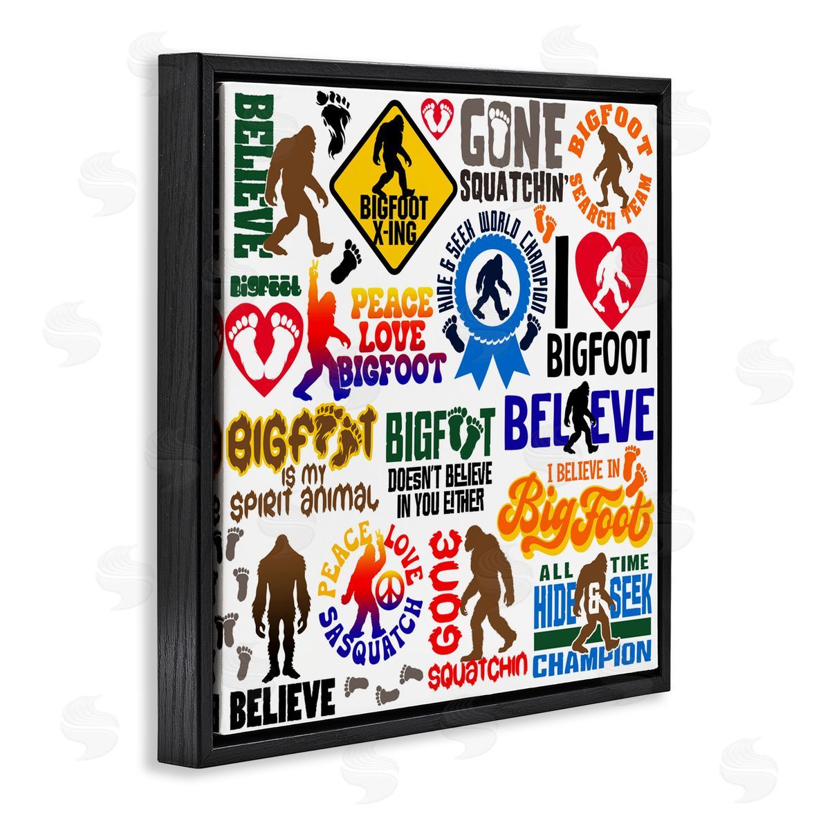 Jim Baldwin Mythical Creature Believe Phrases Canvas Wall Art Print