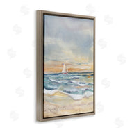 Audrey Jeanne Roberts | Cascading Waves & Sailboat