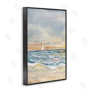 Audrey Jeanne Roberts | Cascading Waves & Sailboat