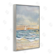 Audrey Jeanne Roberts | Cascading Waves & Sailboat