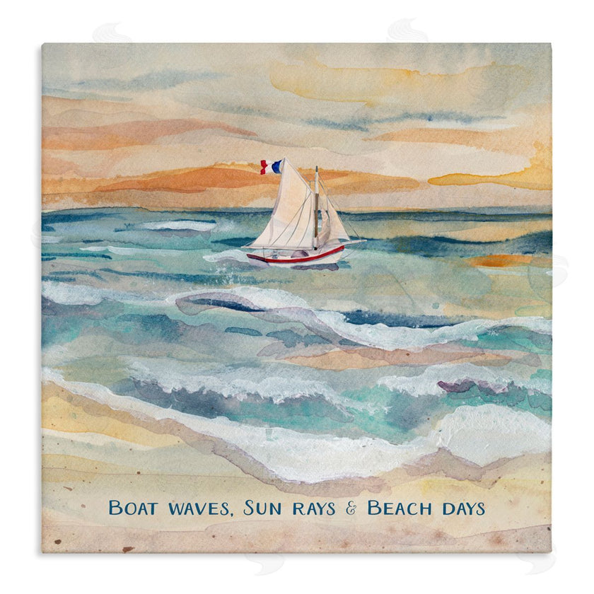 Audrey Jeanne Roberts | Boat Waves Sun Rays Beach Days