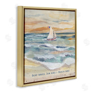 Audrey Jeanne Roberts | Boat Waves Sun Rays Beach Days