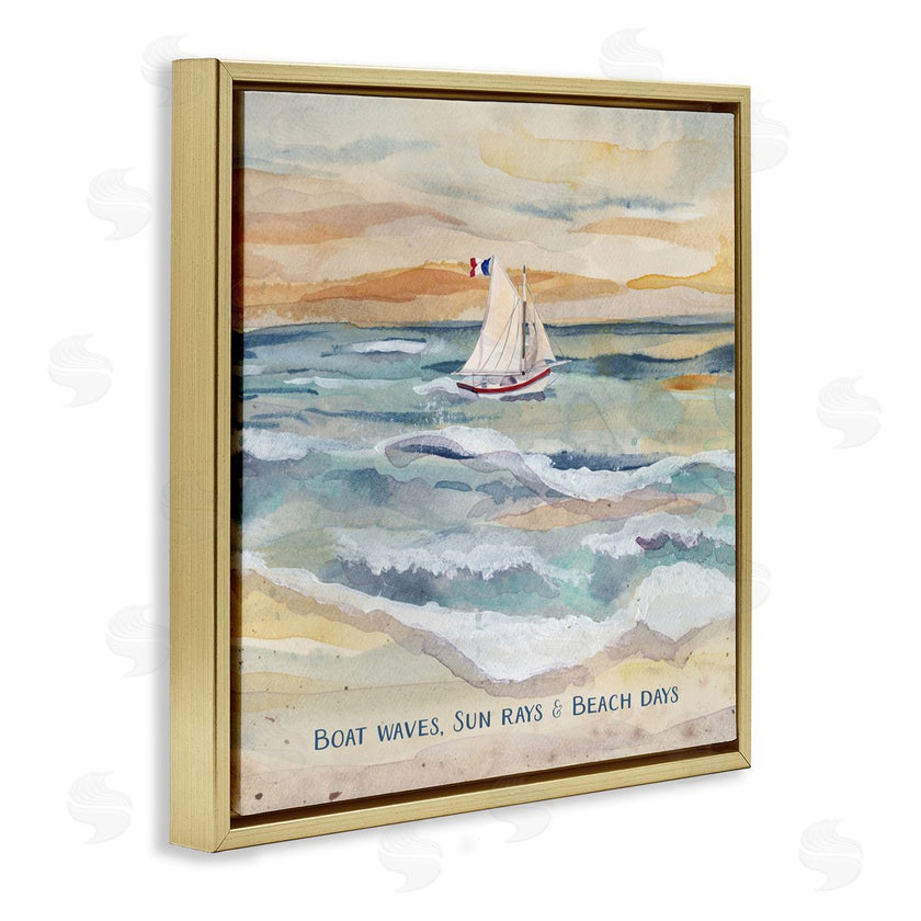 Audrey Jeanne Roberts | Boat Waves Sun Rays Beach Days