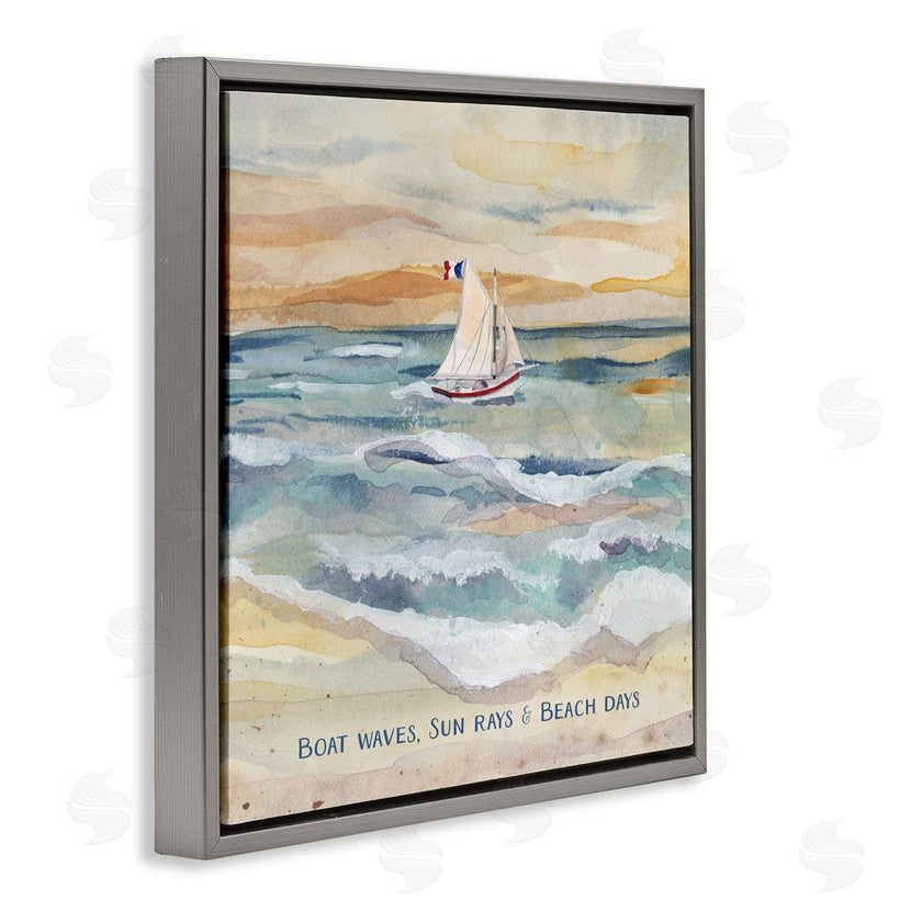 Audrey Jeanne Roberts | Boat Waves Sun Rays Beach Days