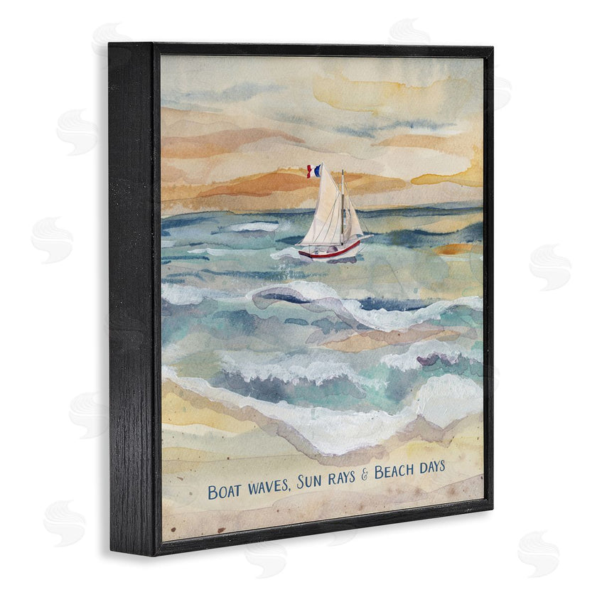 Audrey Jeanne Roberts | Boat Waves Sun Rays Beach Days