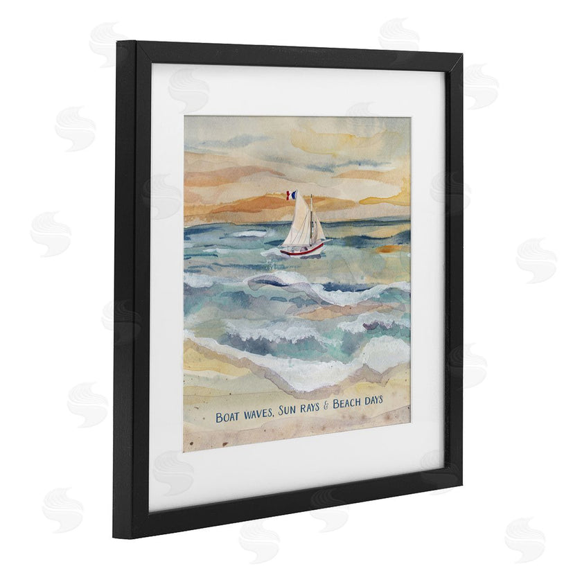 Audrey Jeanne Roberts | Boat Waves Sun Rays Beach Days