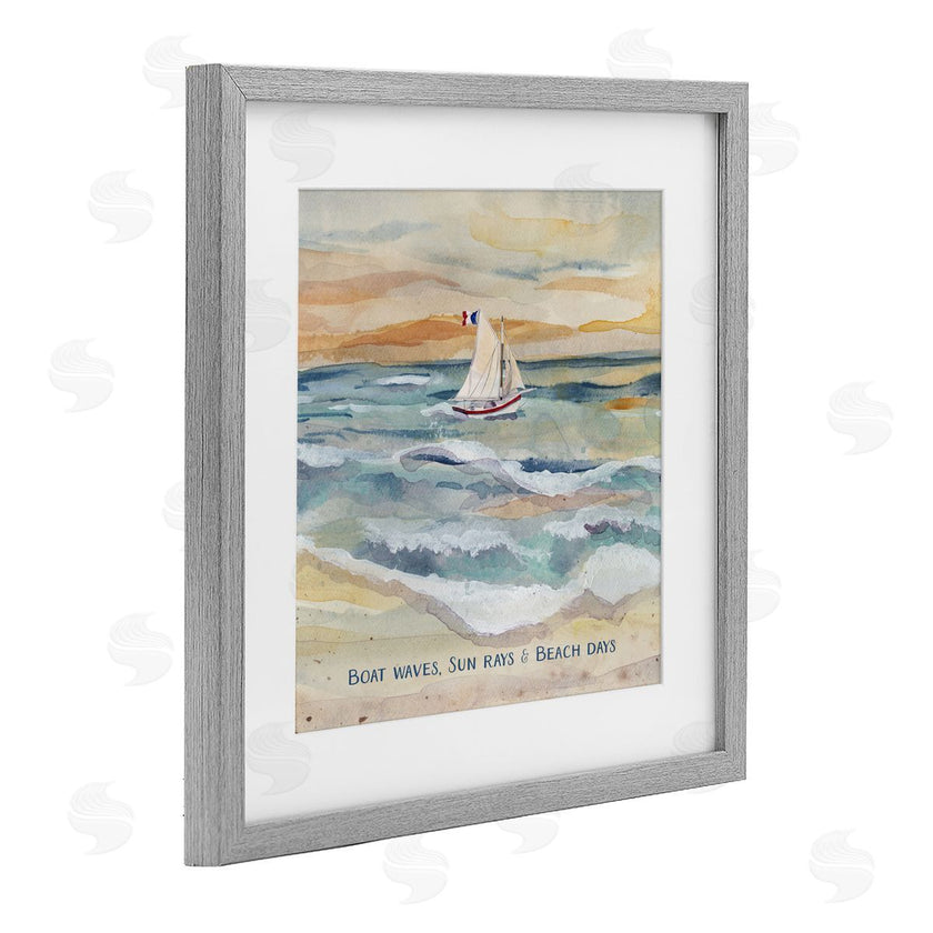 Audrey Jeanne Roberts | Boat Waves Sun Rays Beach Days