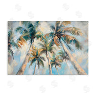 Ramona Murdock | Swaying Palms with Soft Clouds