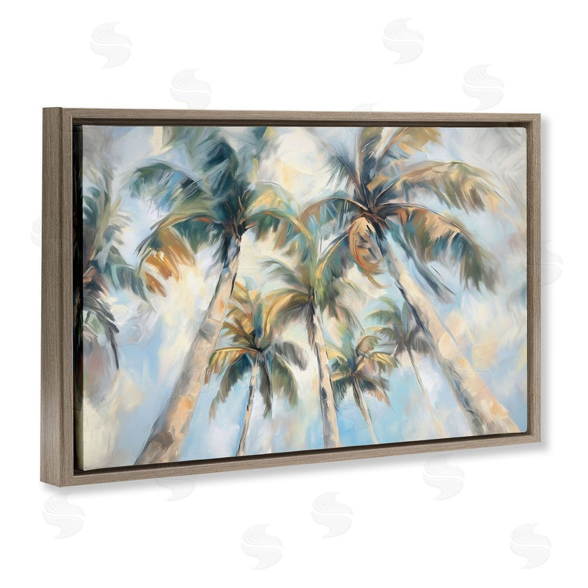 Ramona Murdock | Swaying Palms with Soft Clouds