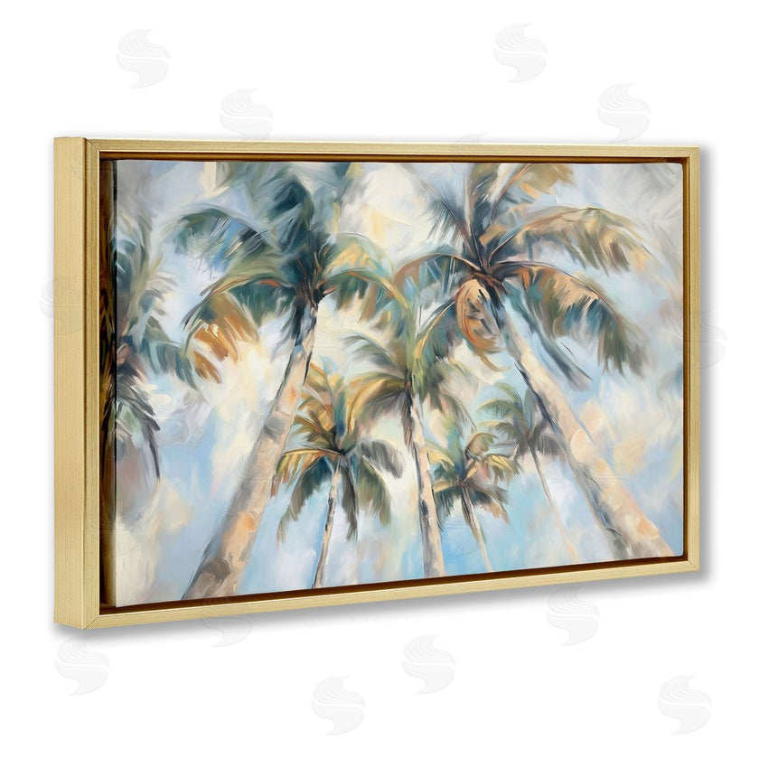 Ramona Murdock | Swaying Palms with Soft Clouds