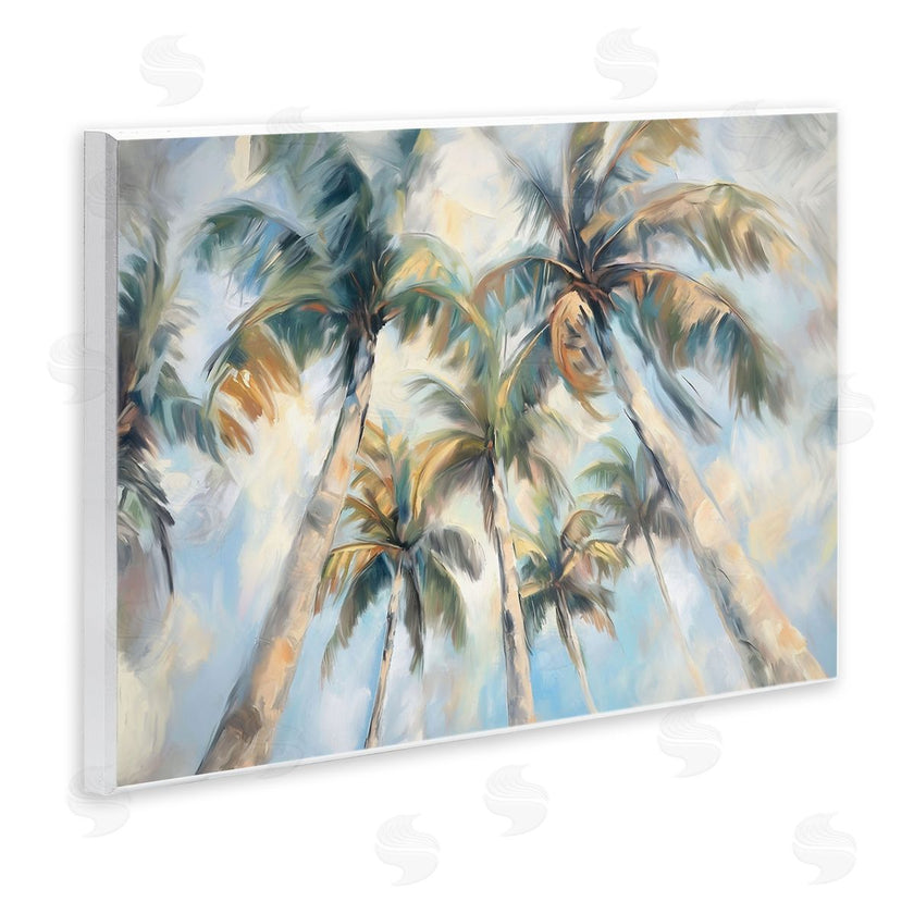 Ramona Murdock | Swaying Palms with Soft Clouds
