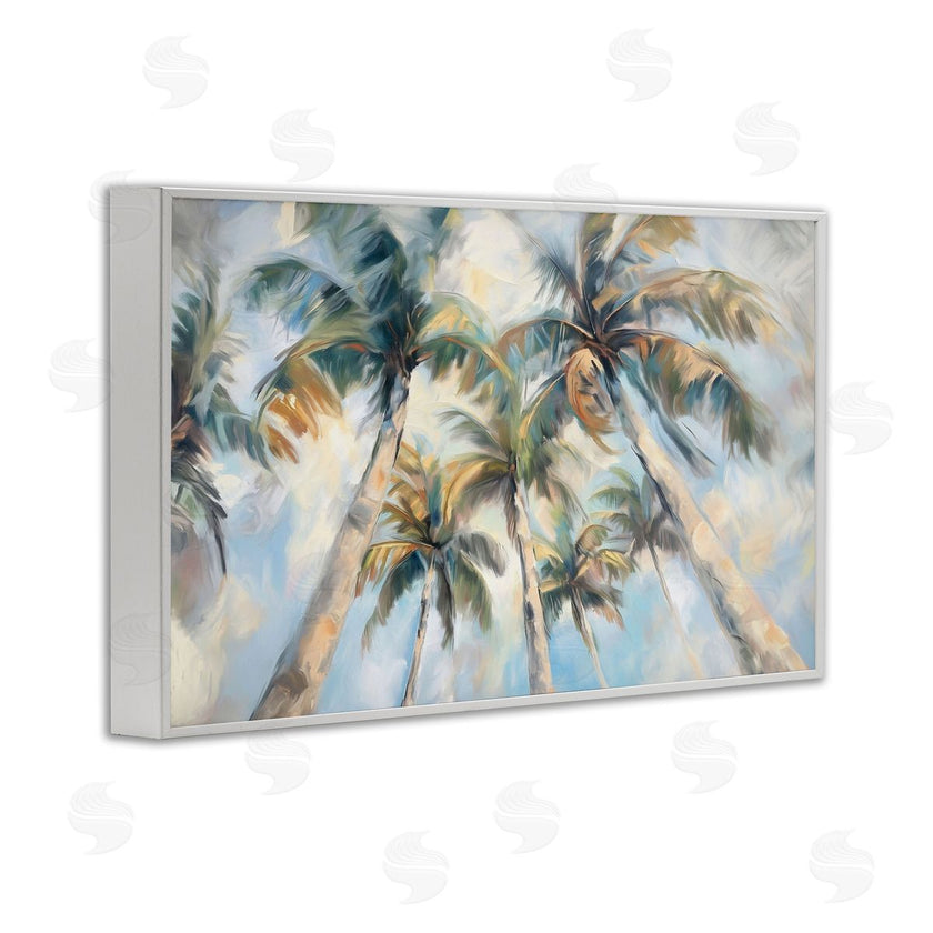 Ramona Murdock | Swaying Palms with Soft Clouds
