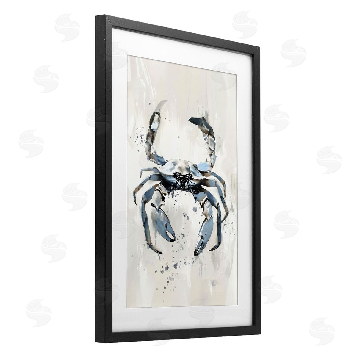 Ramona Murdock Neutral Crab Kingdom Canvas Wall Art Print